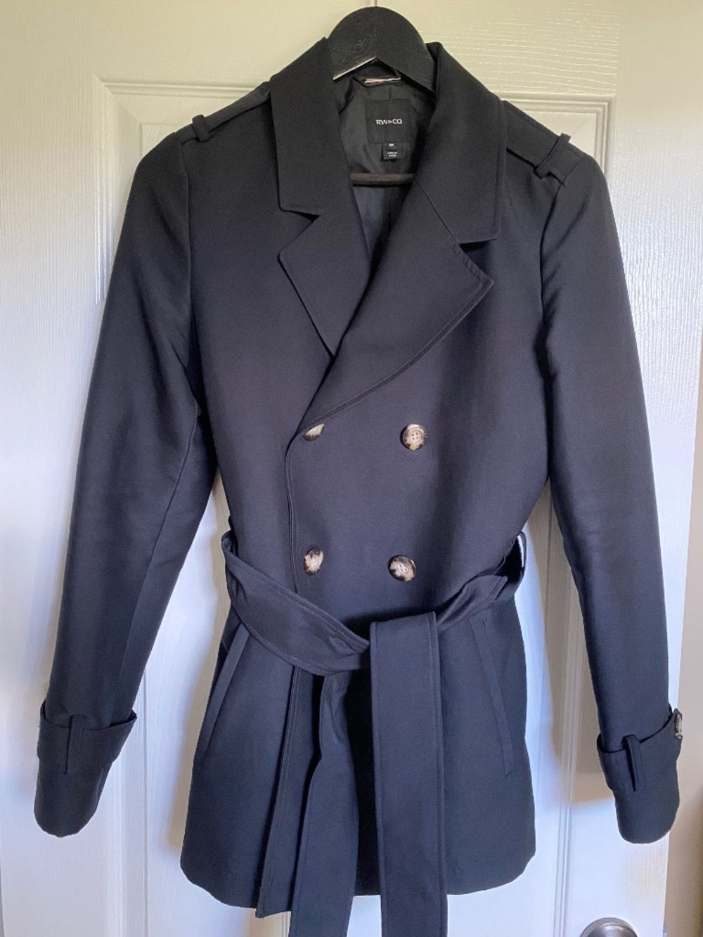 Black RW&CO Trench Coat